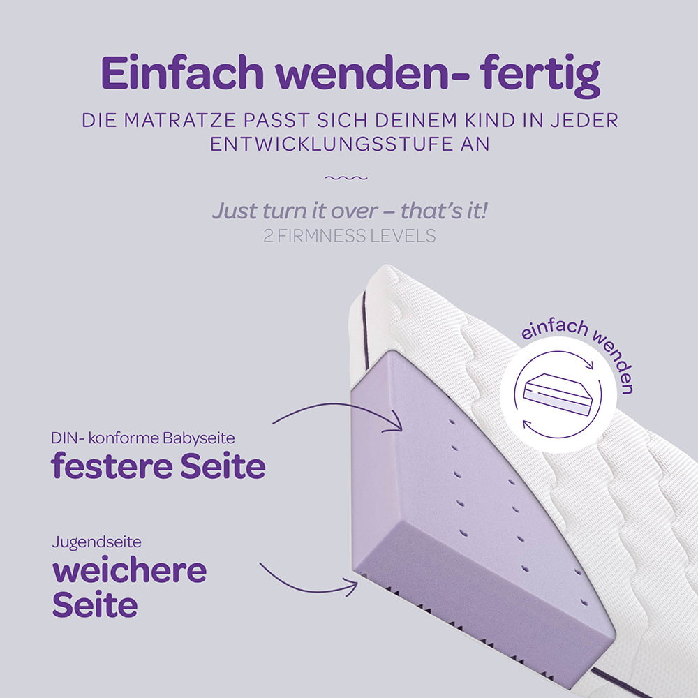 Colchón reversible para cama de suelo