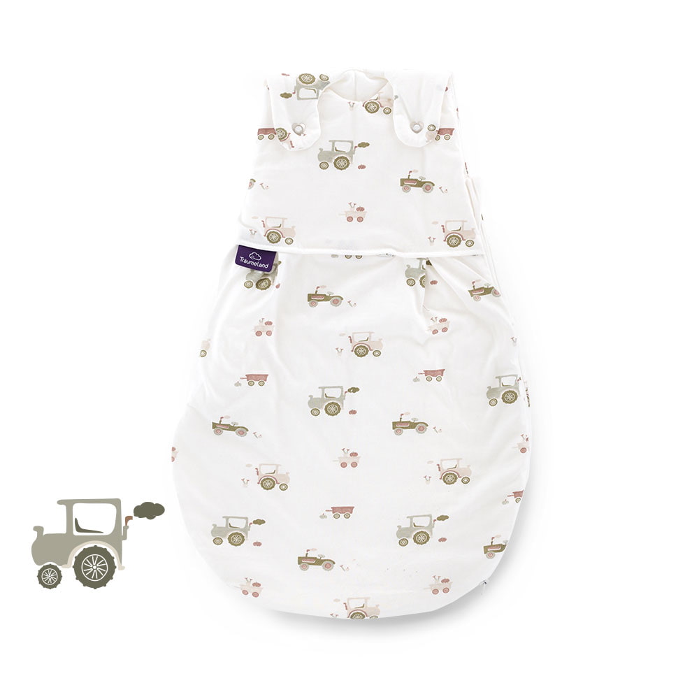 Ganzjahres-Schlafsack LIEBMICH Little Farm grün