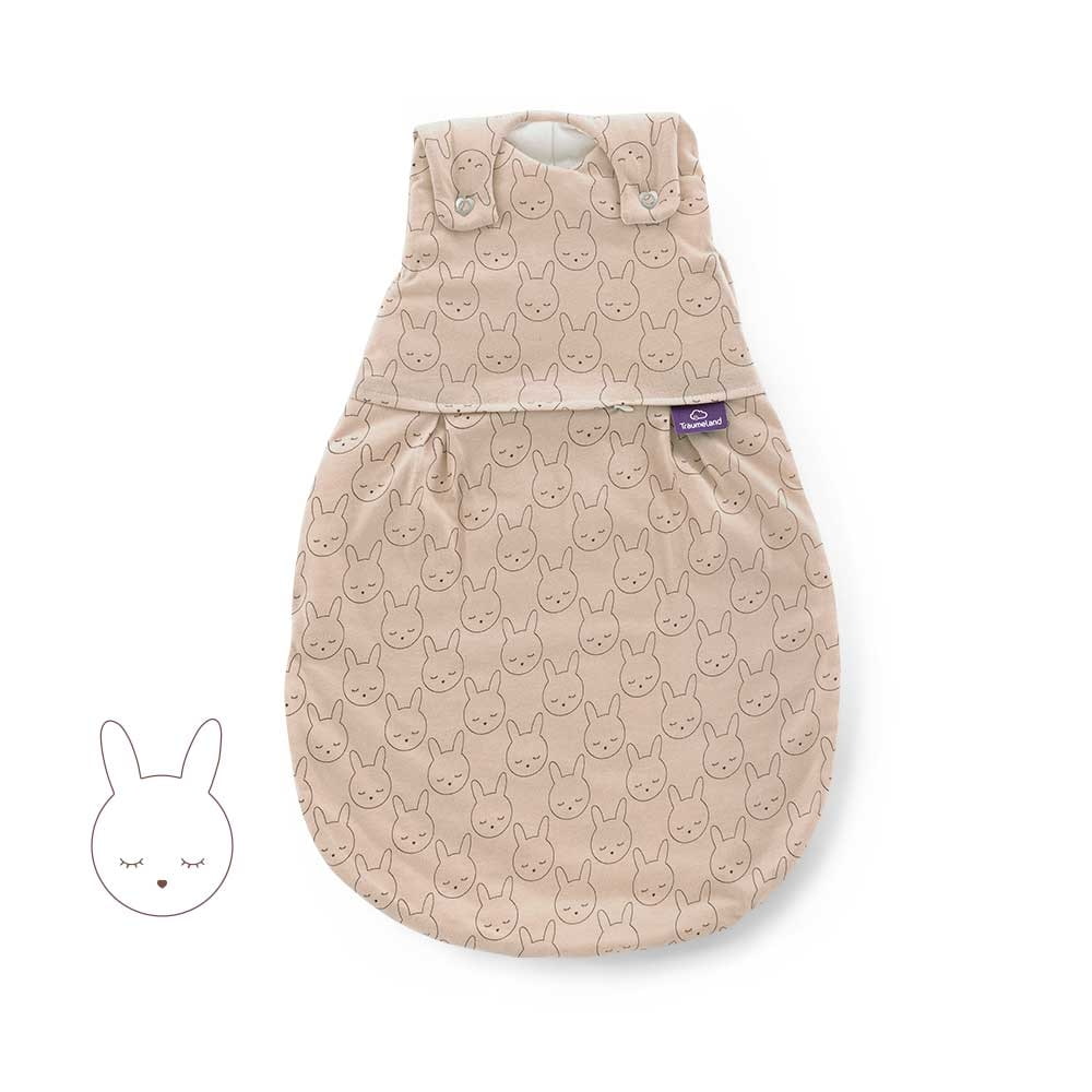 Ganzjahres-Schlafsack LIEBMICH Kuschelhase beige