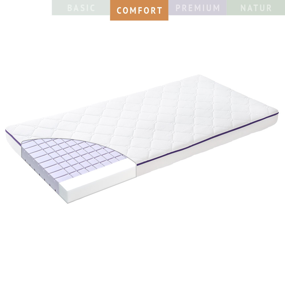 Babymatratze Comfort Mondschein mit Ventilationskonturschnitt